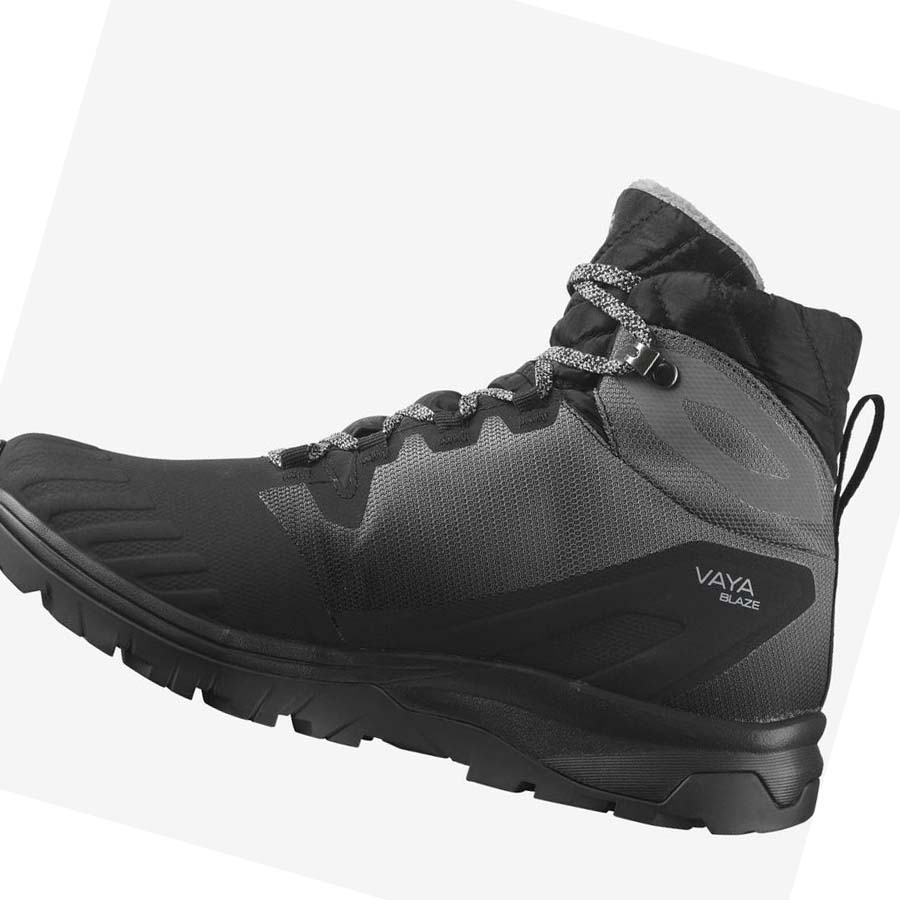 Salomon WoVAYA BLAZE THINSULATE™ CLIMASALOMON™ WATERPROOF Kadın Yürüyüş Ayakkabısı Siyah | TR 2806VRW